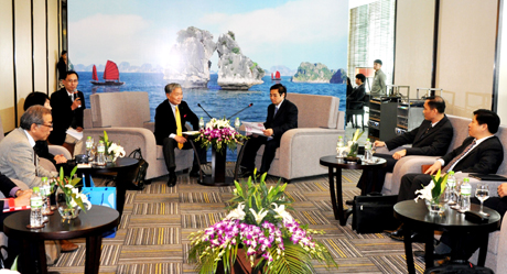 广宁省领导会见日本Wanokai国际文化协会代表团